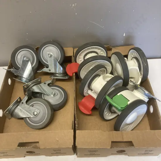 2 x Boxes of Castor / Small Wheel Sets