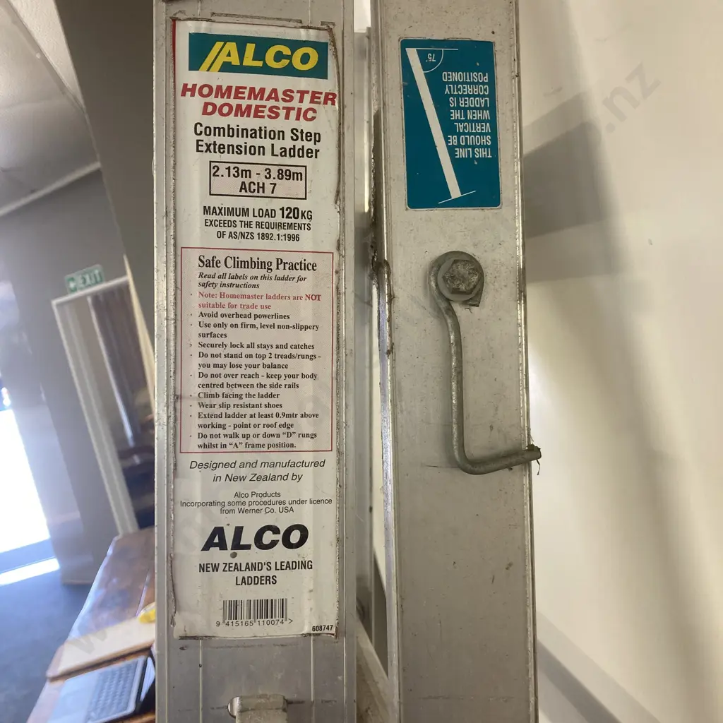 Alco Homemaster Domestic Combination Step Extension Ladder. 2.13m - 3.89m, ACH 7, Max 120Kg Image 1++