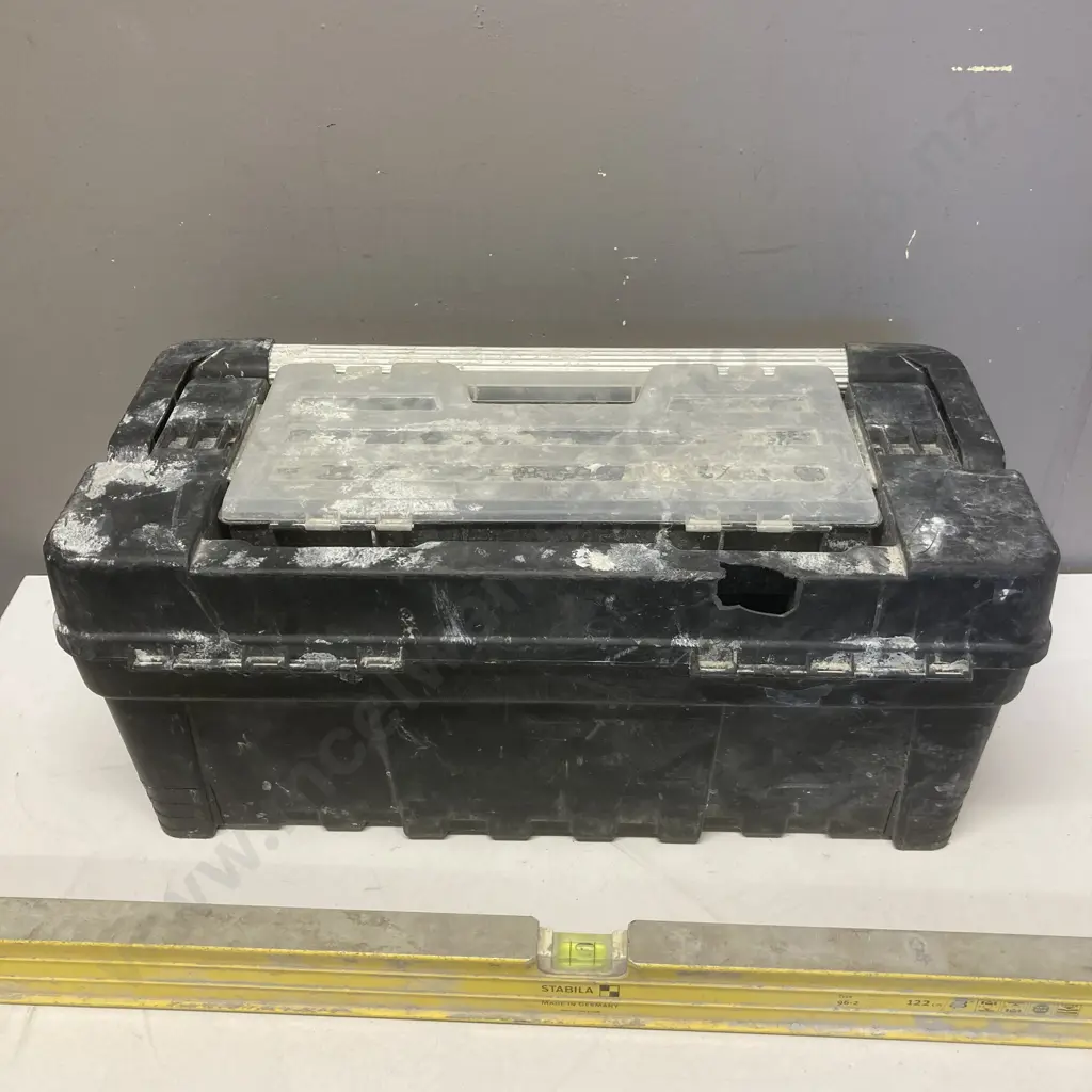 Plastic Toolbox, Tools & Stabila 96-2 122cm Builders Level Image 1++