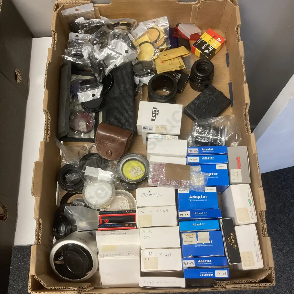 Box Lot Camera Gear - Filters, Adapters Etc Image 1++