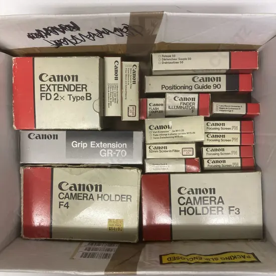 Boxed Canon Camera Accessories