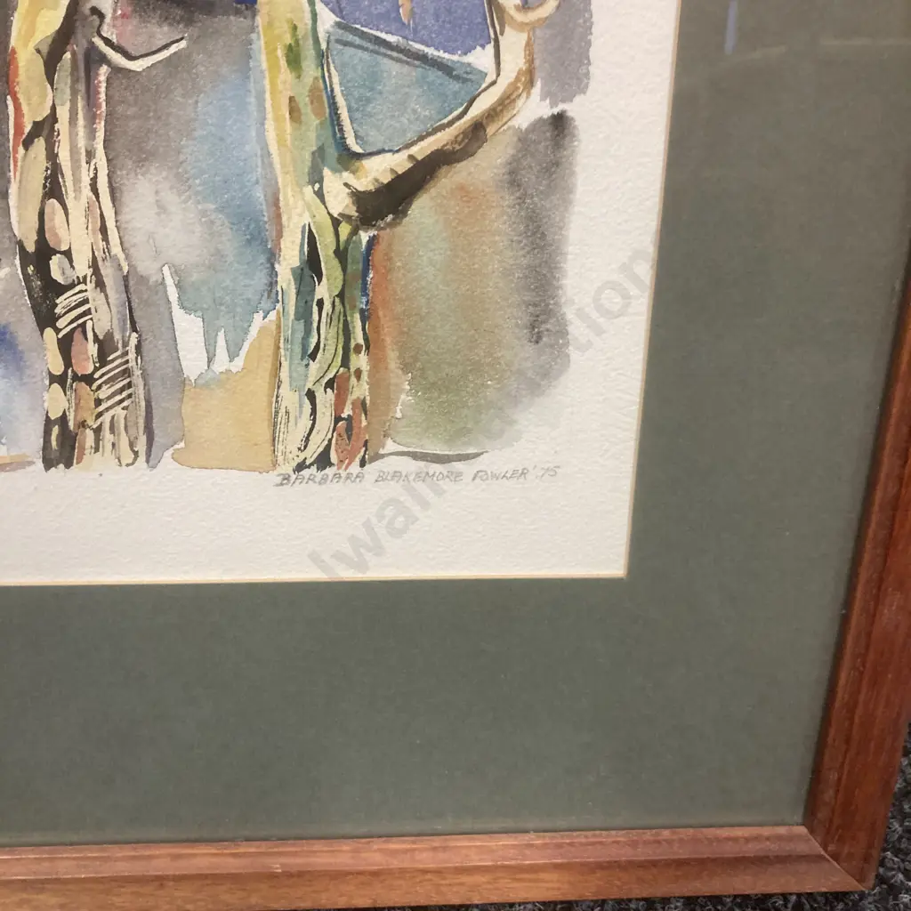 "Harbour" Watercolour by Barbara Blakemore Fowler '75, 55 x 72cm Image 1++