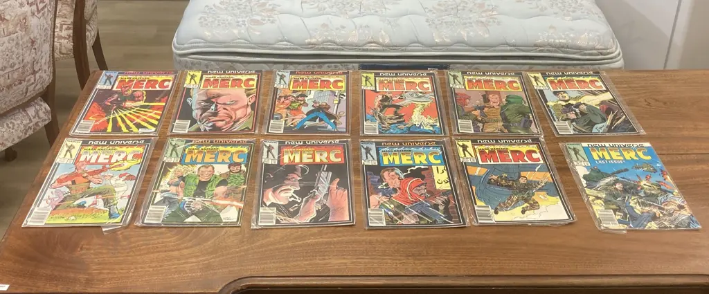 MARK HAZZARD: MERC by Marvel 1986 - 1987 Complete Comic Series Set 1-12 New Universe, (vendor took back) Image 1++