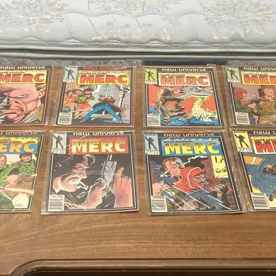 MARK HAZZARD: MERC by Marvel 1986 - 1987 Complete Comic Series Set 1-12 New Universe, (vendor took back)