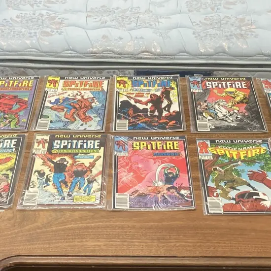 SPITFIRE AND THE TROUBLESHOOTERS by Marvel 1986 - 1987 Complete Comic Series Set 1-13 New Universe, VF to NM