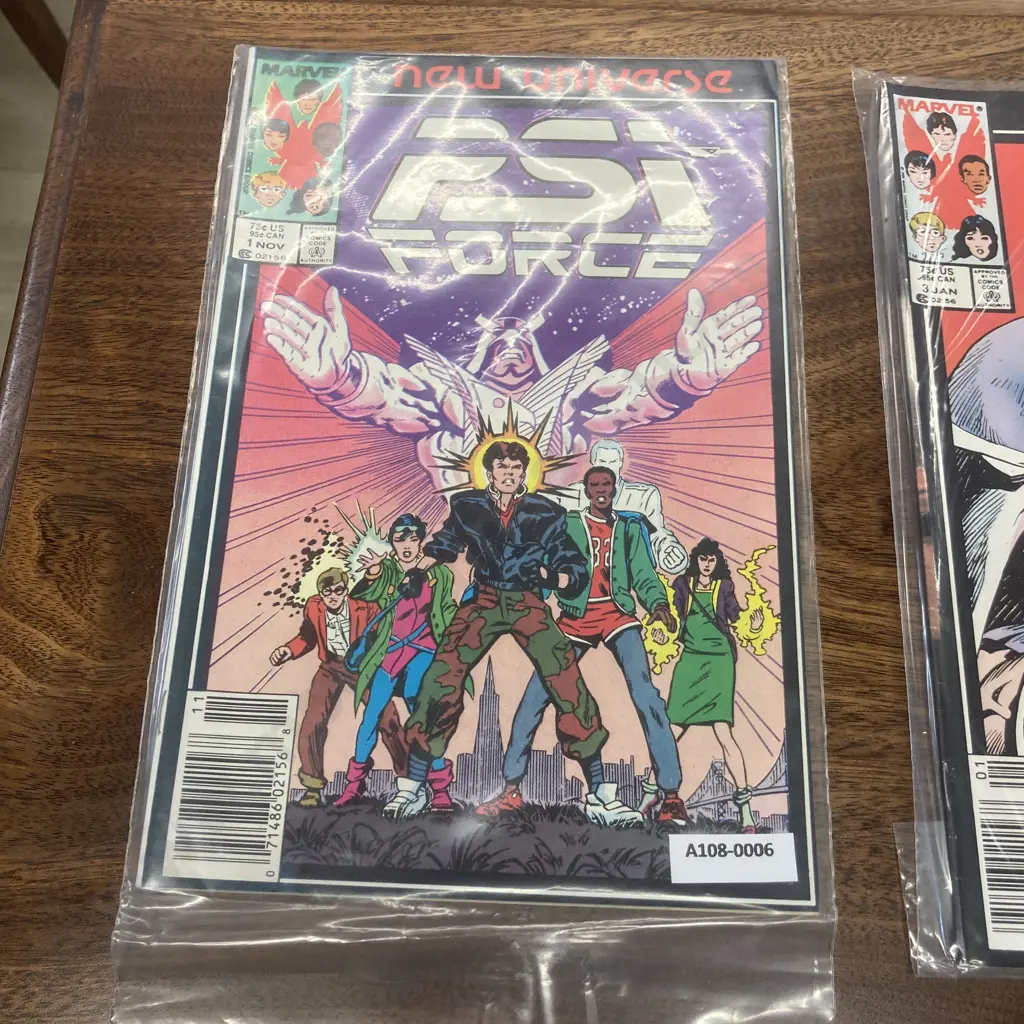PSI FORCE by Marvel 1986 - 1987 Comic Series 1-12 & #1 Giant-Sized Annual New Universe, (vendor took back) Image 1++