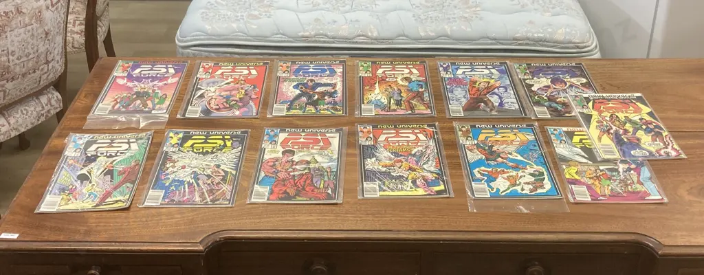 PSI FORCE by Marvel 1986 - 1987 Comic Series 1-12 & #1 Giant-Sized Annual New Universe, (vendor took back) Image 1++
