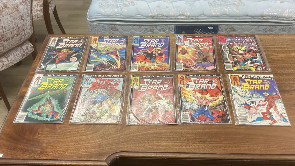 STAR BRAND by Marvel 1986 - 1987 Comic Series 1-9 & #1 Giant-Sized Annual New Universe, (vendor took back) Image 1++