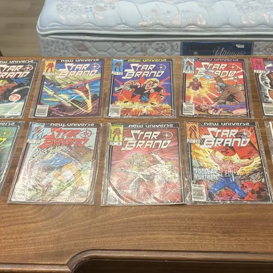 STAR BRAND by Marvel 1986 - 1987 Comic Series 1-9 & #1 Giant-Sized Annual New Universe, (vendor took back)