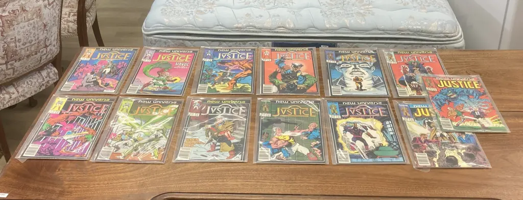 JVSTICE by Marvel 1986 - 1987 Comic Series Numbers 1-13 New Universe, (vendor took back) Image 1++