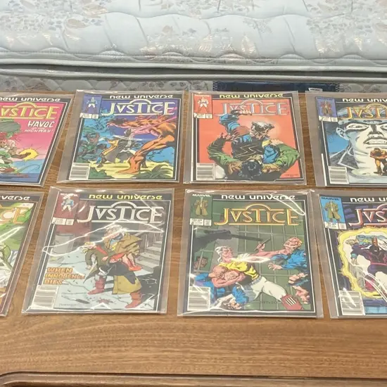 JVSTICE by Marvel 1986 - 1987 Comic Series Numbers 1-13 New Universe, (vendor took back)