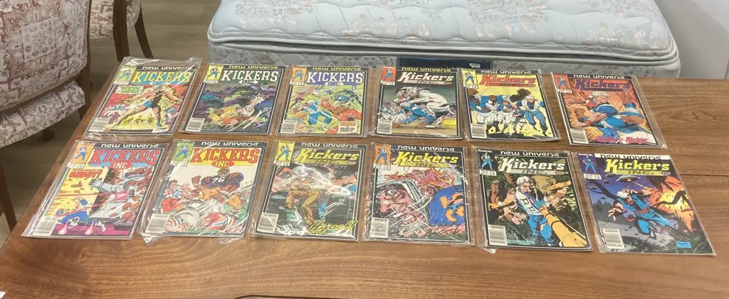 KICKERS INC by Marvel 1986 - 1987 Complete Comic Series Set 1-12 New Universe, (vendor took back) Image 1++
