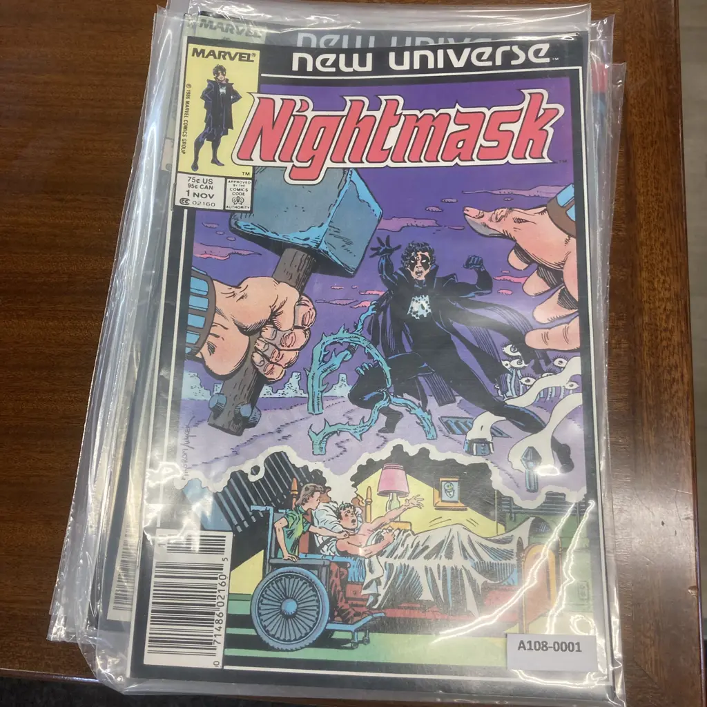 NIGHTMASK by Marvel 1986 - 1987 Complete Comic Series Set 1-12 New Universe, VF to NM Image 1++