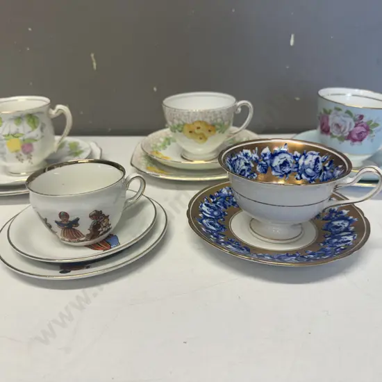 Vintage Trios x 4 & Duo x 1 Includes Royal Standard, Duchess Etc