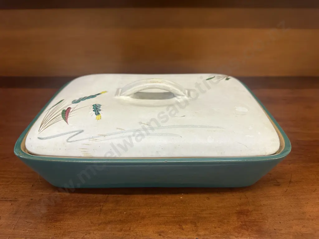 Vintage Denby Stoneware Greenwheat Casserole Dish Image 1++