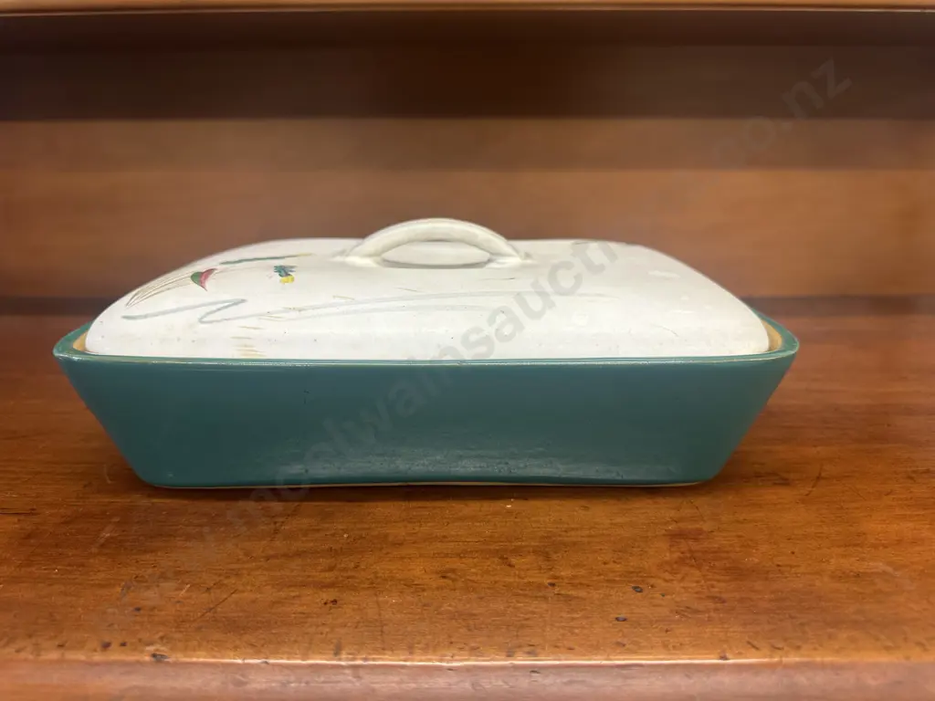 Vintage Denby Stoneware Greenwheat Casserole Dish Image 1++
