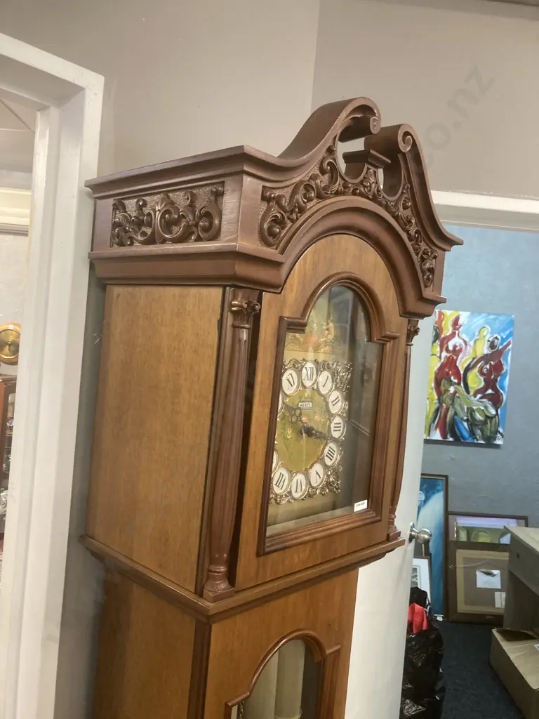 Grandfather Clock - Hertz Italia Clock Co, Chiming. H201cm Image 1++