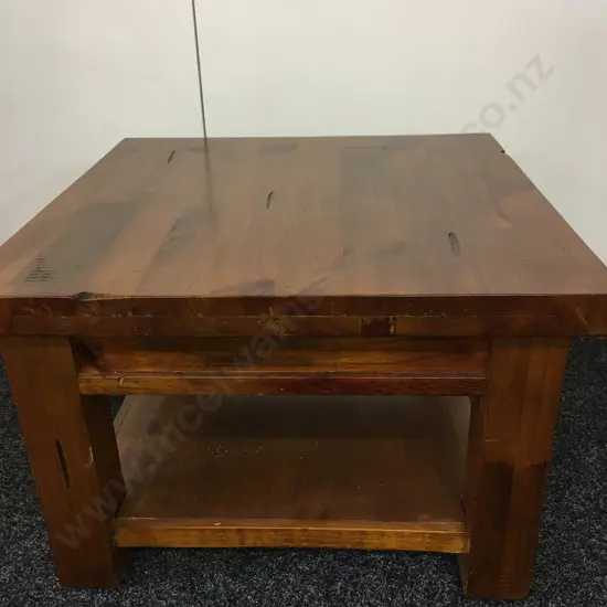 Wooden Occasional Table. H40 W60 D60cm