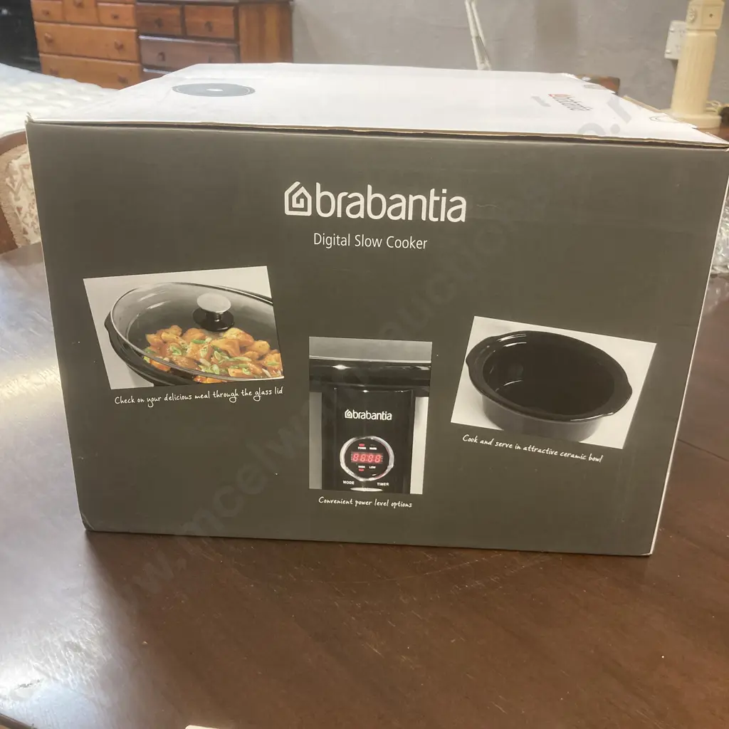 Brabantia 6.5 Litre Digital Slow Cooker Model BBEK1083D - New In Box Image 1++