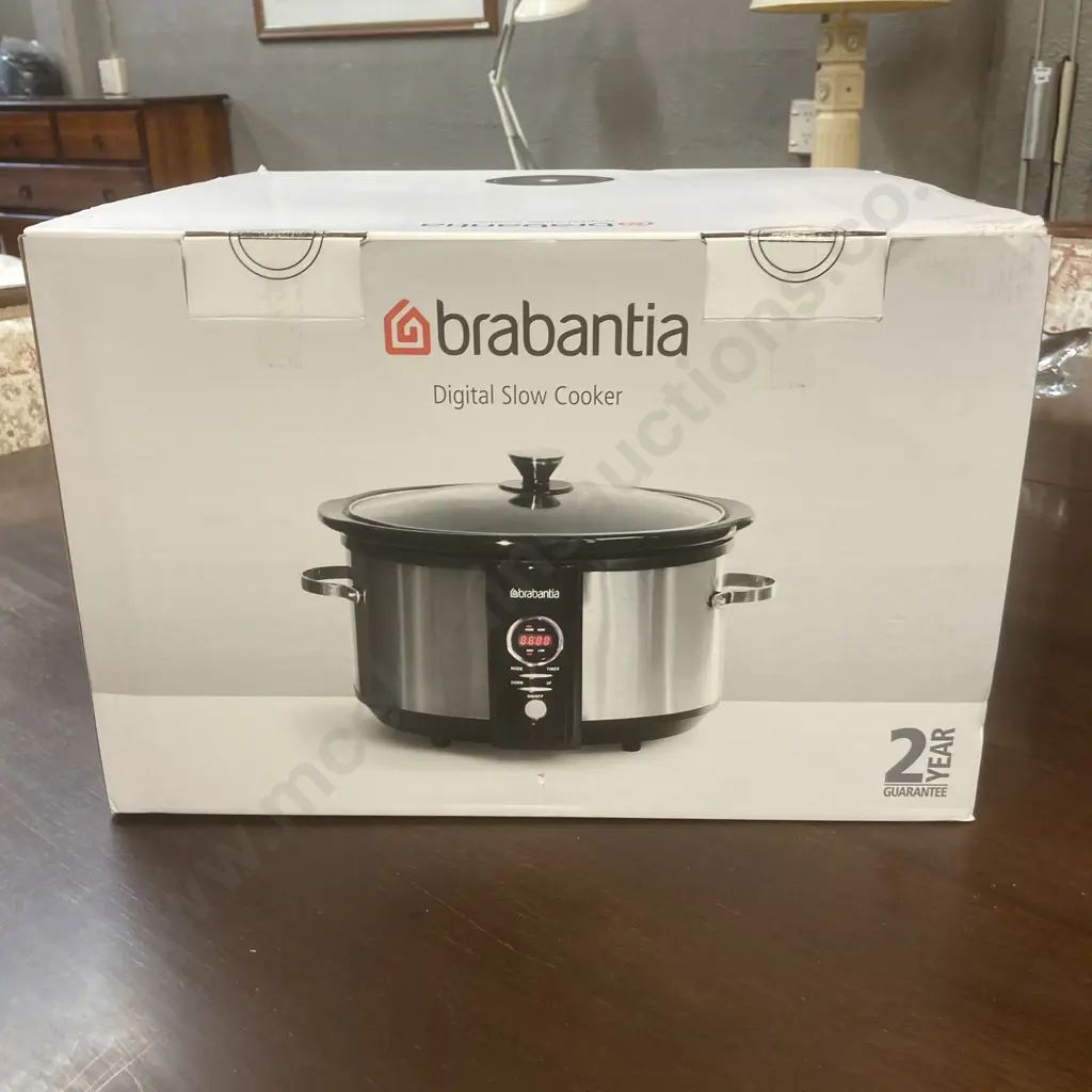 Brabantia 6.5 Litre Digital Slow Cooker Model BBEK1083D - New In Box Image 1++