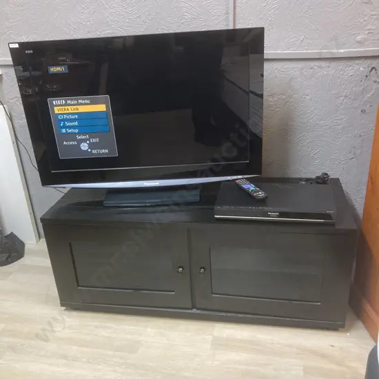 Panasonic Viera 37" TV Model TX-37LZ800A & DMR-XW390 500GB HDD DVD HD Freeview Recorder Twin Tuner & Remote Control