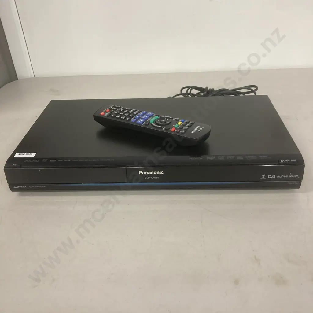 Panasonic DMR-XW380 250GB Hard Drive Twin Freeview HD Tuners With Remote Control Image 1++