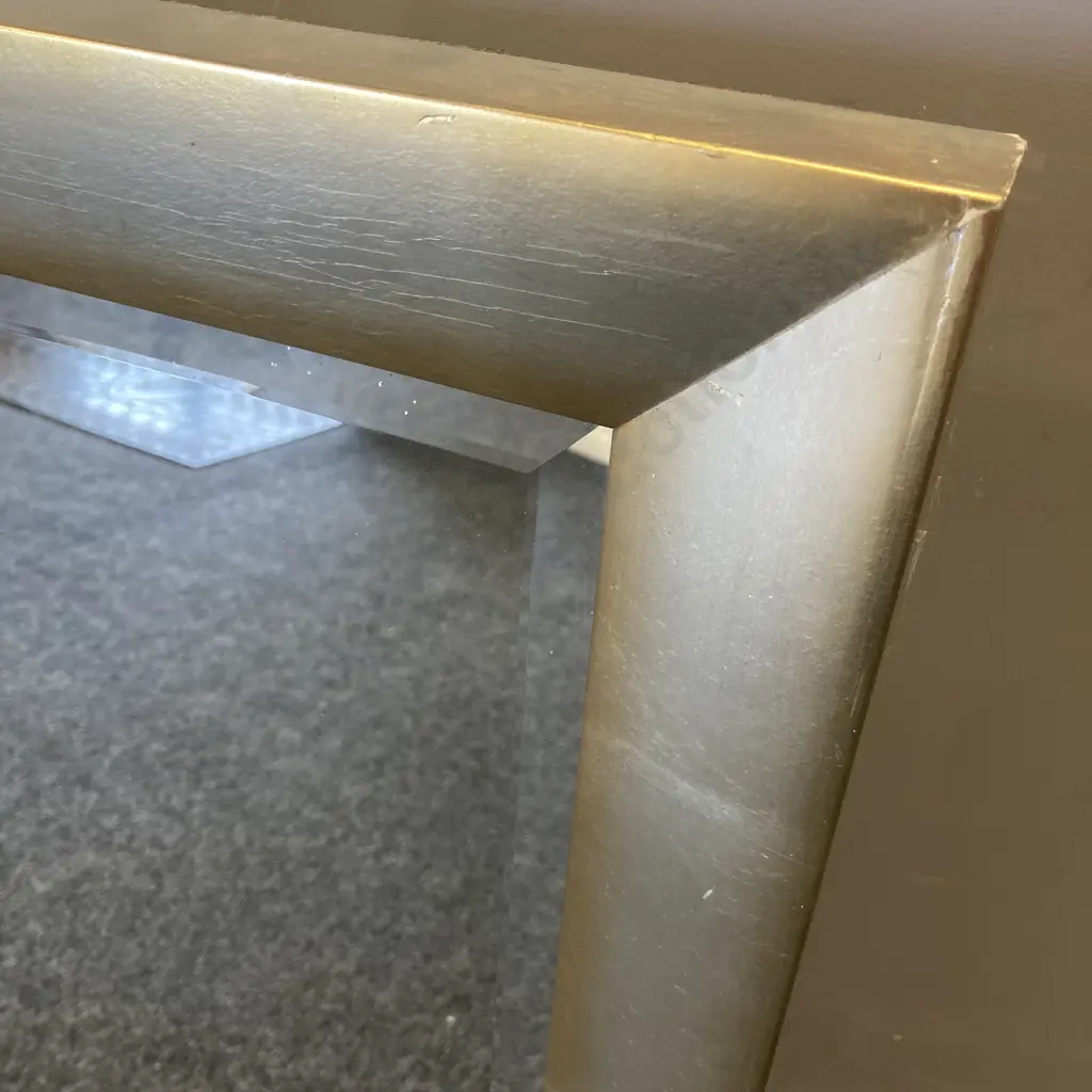 Framed Bevelled Edge Mirror. 137 x 91.5cm Image 1++