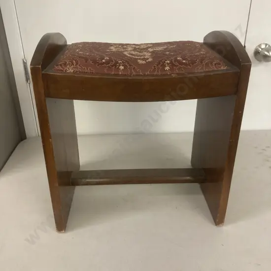 Antique Dressing Table Stool. H46 W42 D30cm