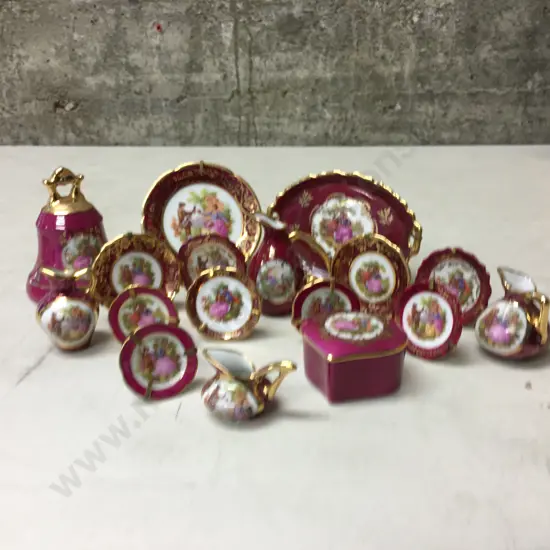 Selection of Red Limoges