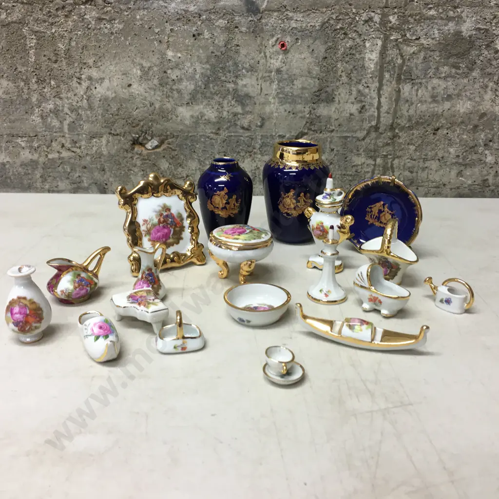 Selection of Blue Limoges Etc Image 1++