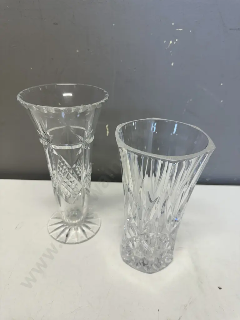 Vintage Crystal Vases Image 1++