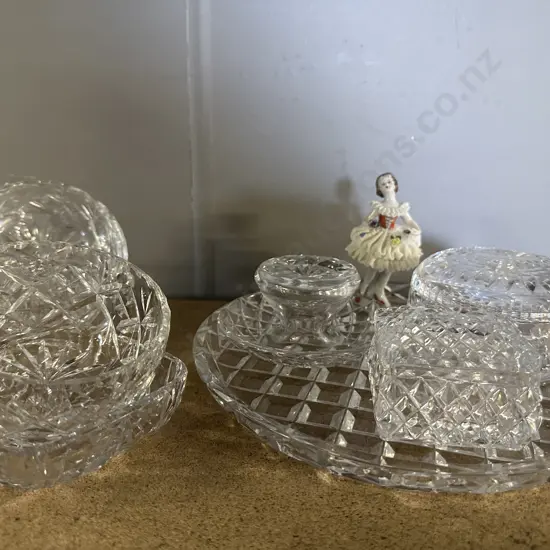 Selection Of Crystal Ware Including Trinket Dishes, Small Dishes Etc