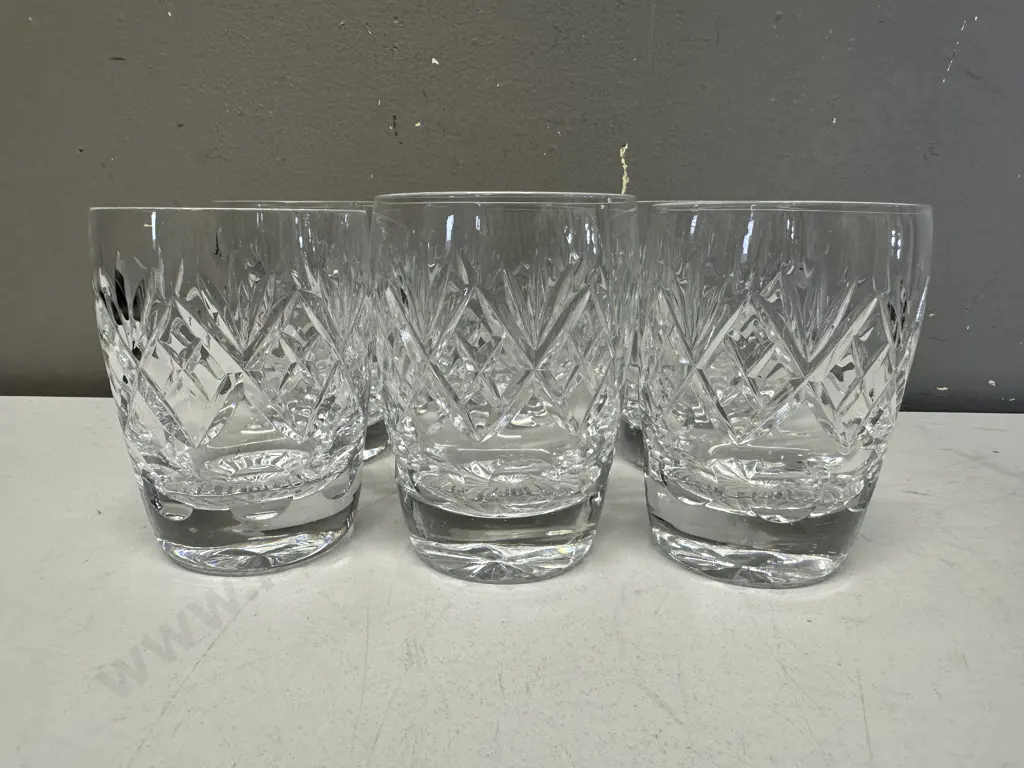Set Of Six Royal Doulton Crystal Sherry Glasses Image 1++
