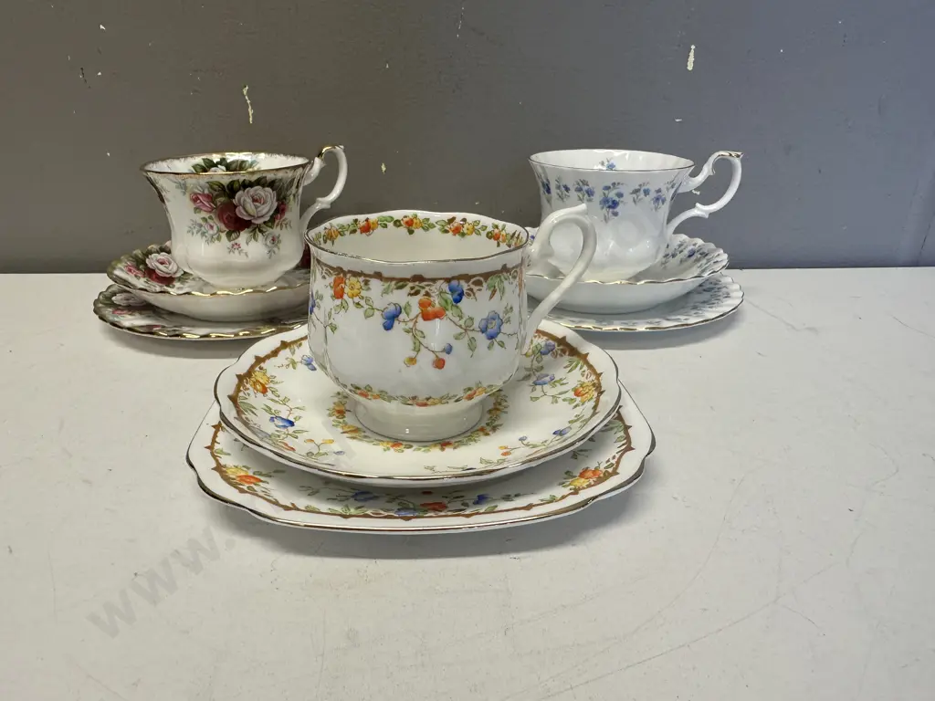 Vintage Royal Albert Trios x 3 Image 1++