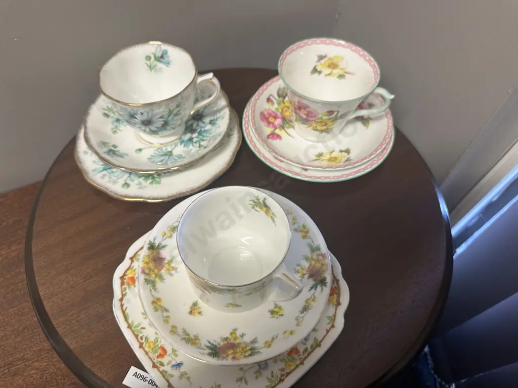 Vintage Trios x 3 Including Royal Albert, Royal Doulton & Shelley Image 1++