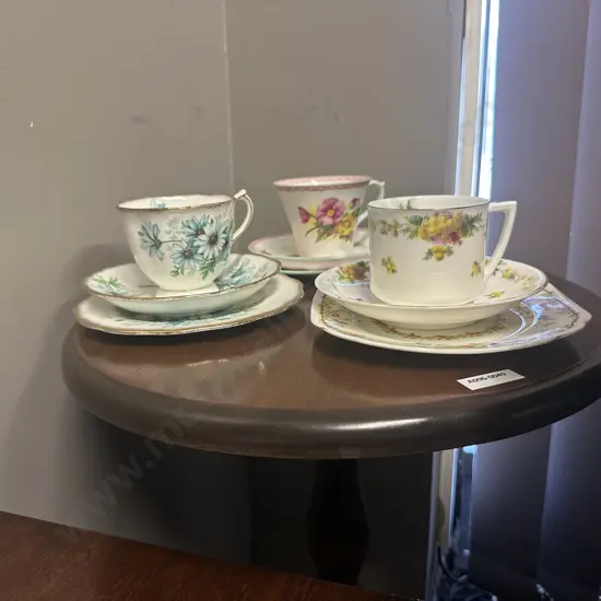 Vintage Trios x 3 Including Royal Albert, Royal Doulton & Shelley