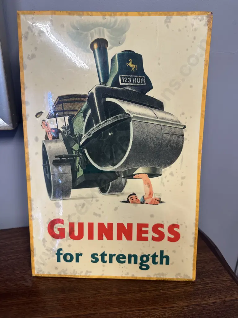 Guinness Metal Advertising Poster H38,W26cm. Image 1++