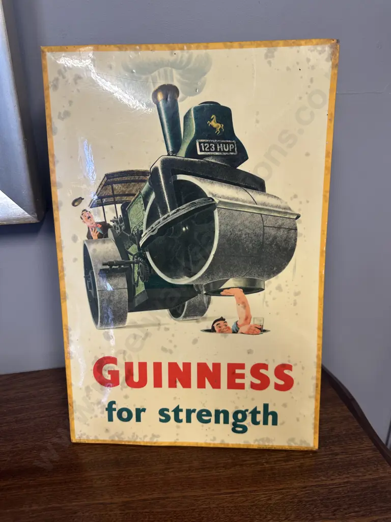 Guinness Metal Advertising Poster H38,W26cm. Image 1++