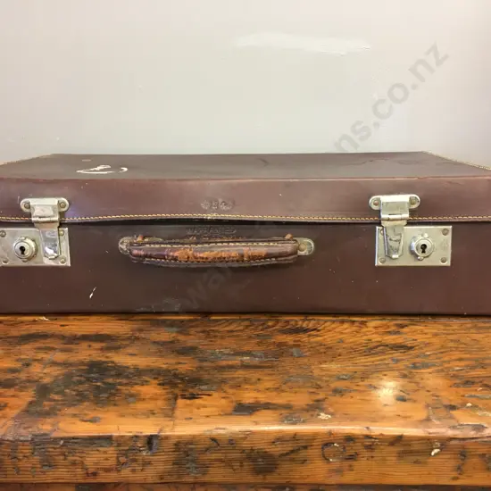 Vintage Suitcase With Leather Handle H17,W61,D35cm.