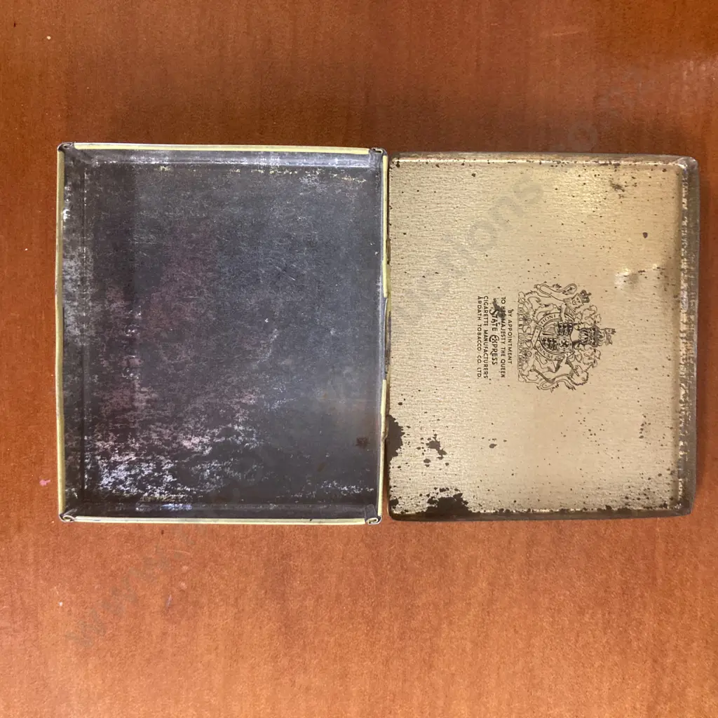 Vintage British Cigarette Tins - Ardath Tobacco Co 'State Express 555' &  Abdulla 'Cooltipt' (Not Saleable Donated) Image 1++