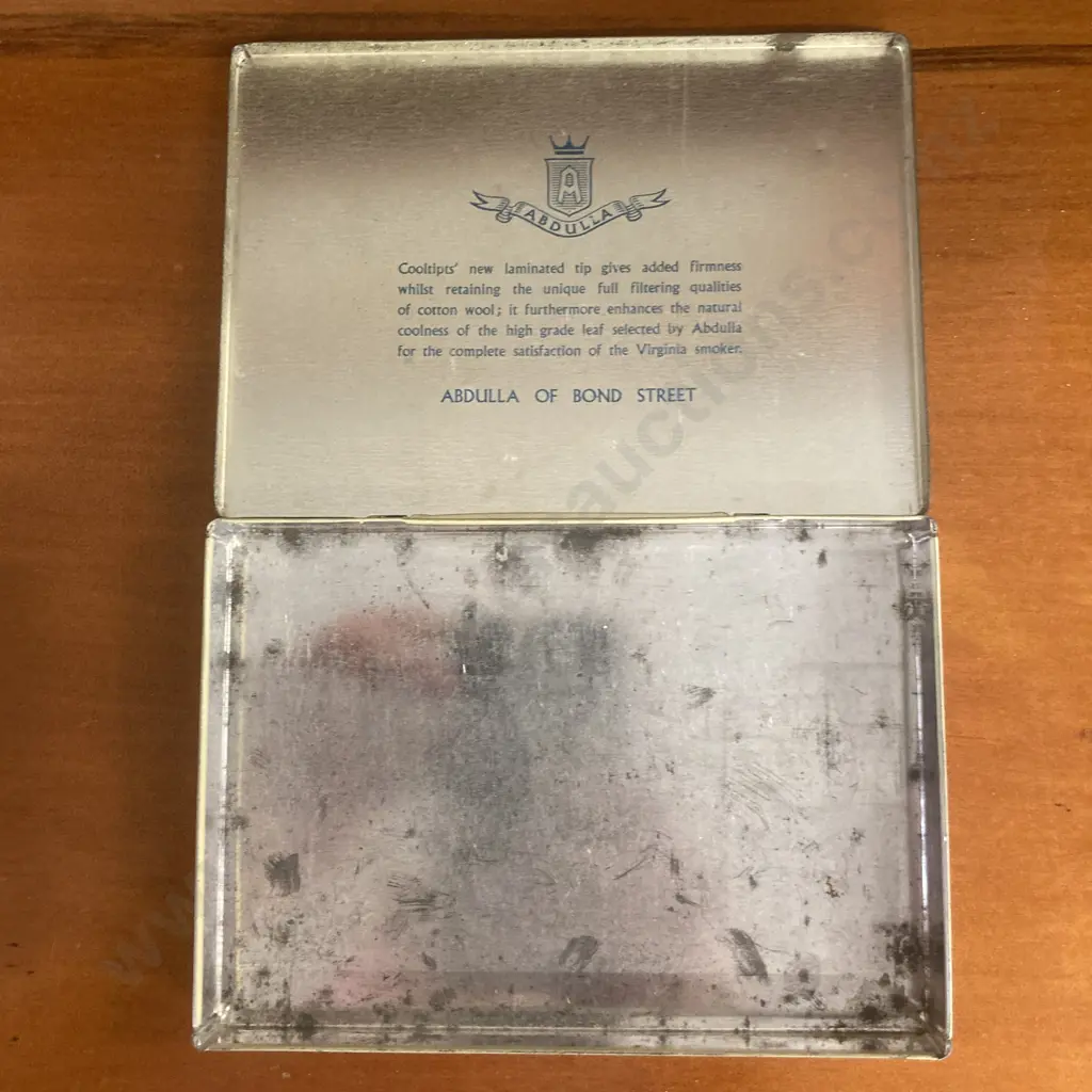 Vintage British Cigarette Tins - Ardath Tobacco Co 'State Express 555' &  Abdulla 'Cooltipt' (Not Saleable Donated) Image 1++
