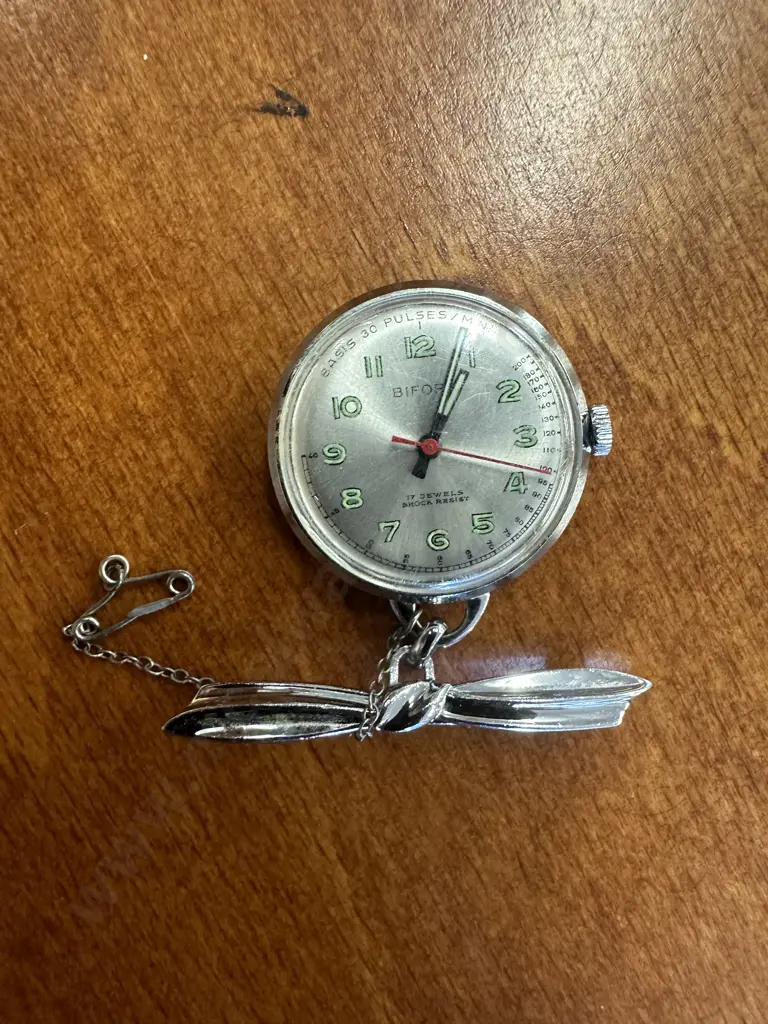 Vintage Bifora 17 Jewels Nurses Watch Image 1++