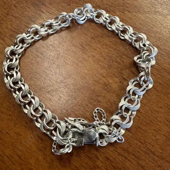 Vintage Bracelet With Safety Chain 