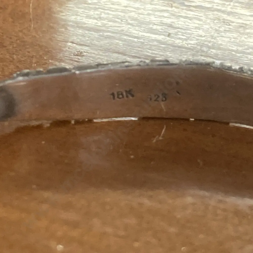 Vintage Bracelet Stamped 18K & 925 Image 1++