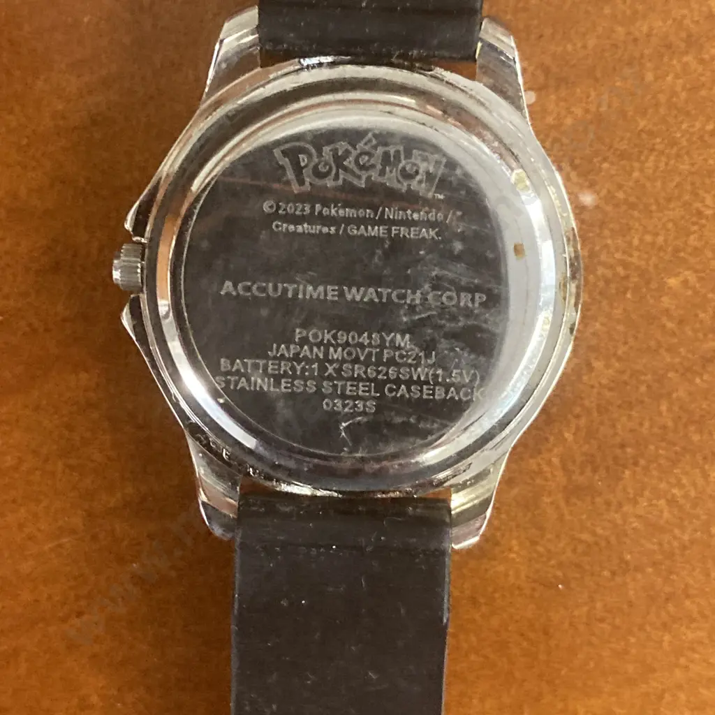 Pikachu Accutime Time Teacher Watch - Stainless Steel Watch With Japanese Quartz Movement Image 1++