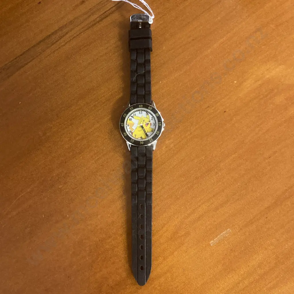 Pikachu Accutime Time Teacher Watch - Stainless Steel Watch With Japanese Quartz Movement Image 1++