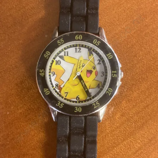 Pikachu Accutime Time Teacher Watch - Stainless Steel Watch With Japanese Quartz Movement