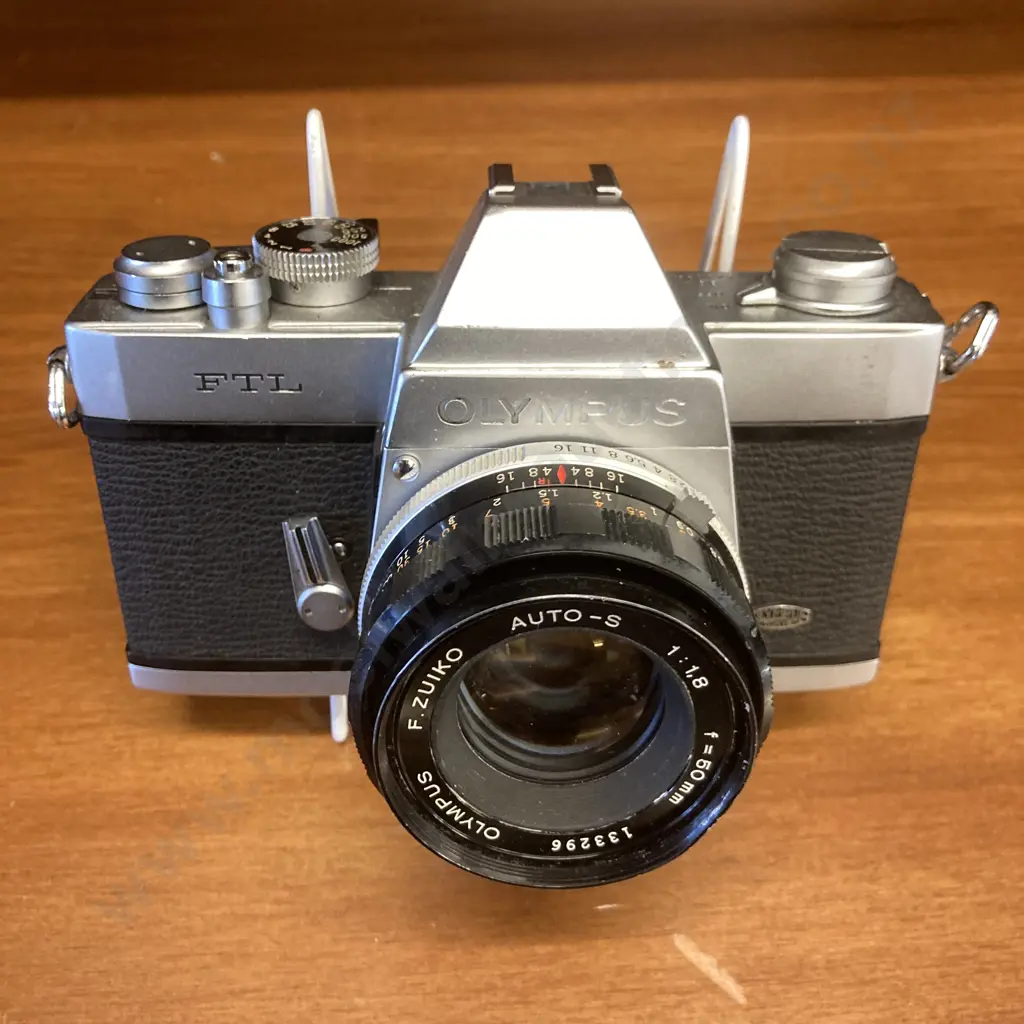 OLYMPUS FTL 35mm SLR Camera With F.Zuiko Auto-S 1:1.8 f=50mm Lens, Japan Image 1++