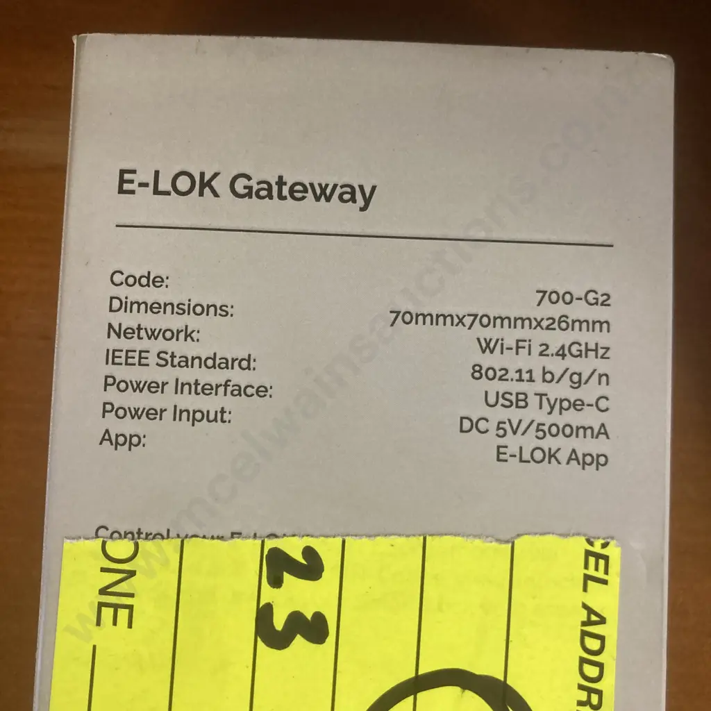 E LOK 700-G2 Gateway (For Remote Access Through Wi-Fi) Image 1++