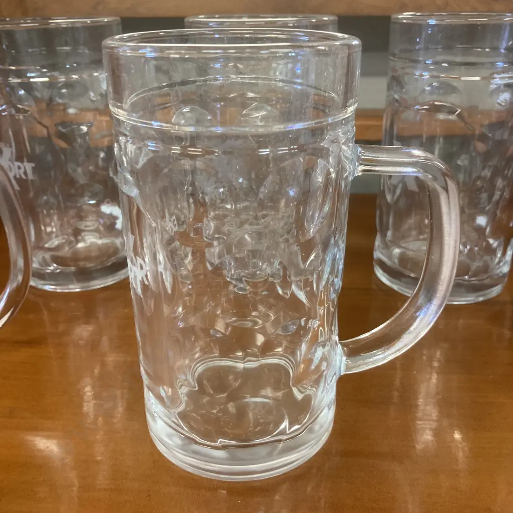 Lot of 6 New Export Glass Beer Steins Image 1++